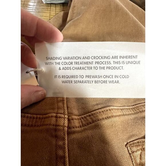 DEAR JOHN Women's Gisele Skinny Ankle Denim Jeans Brown/Butterscotch Size 33 - Picture 9 of 12